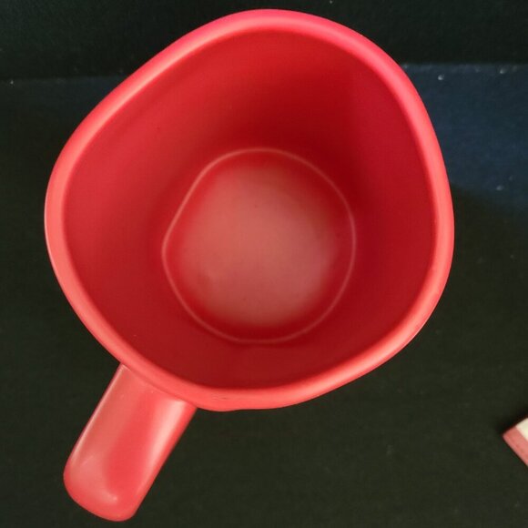 Rae Dunn PROUD AMERICAN Red Coffee Mug & ROLFS Leather US Flag Coin Purse - Picture 6 of 13